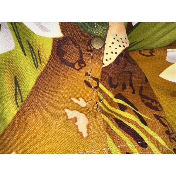 Allison‎ Daley Button up Jacket Green Tropical Tiger Lilly Floral Pockets 22W - Picture 6 of 6